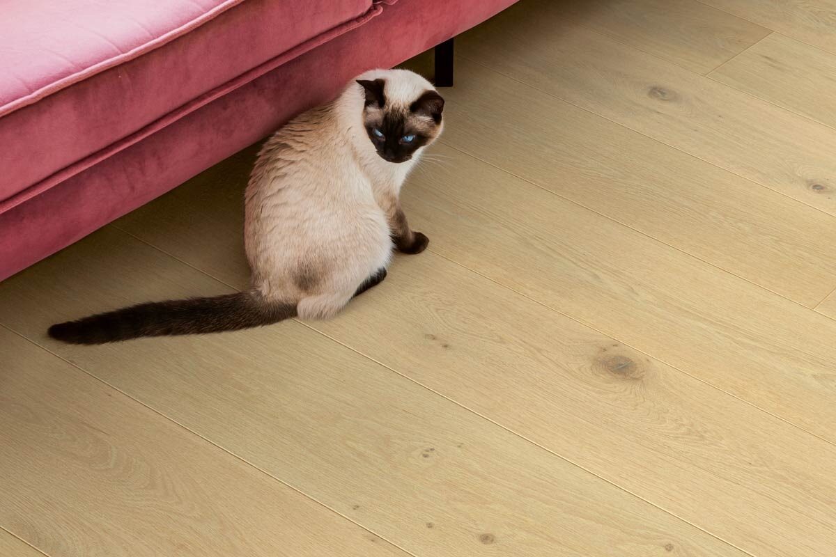 Quick-Step Cala Pearl White Oak Extra Matt Waterproof Wood Flooring Cal7448