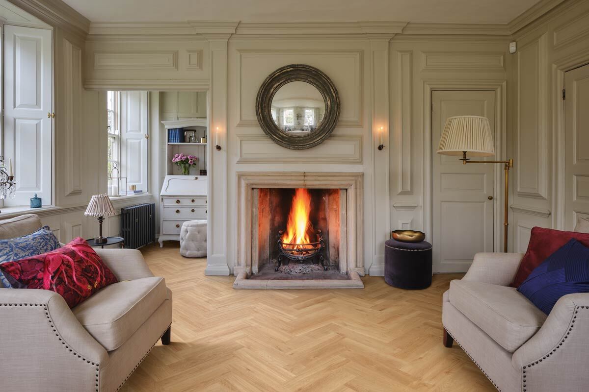 Karndean Van Gogh French Oak Gluedown Herringbone LVT SM-VGW85T
