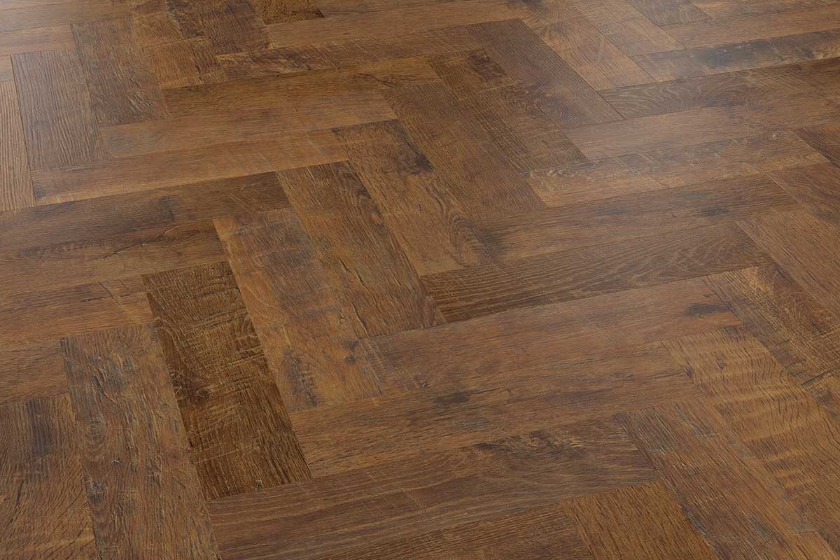 Karndean Van Gogh Antique French Oak Gluedown Herringbone LVT SM-VGW8110