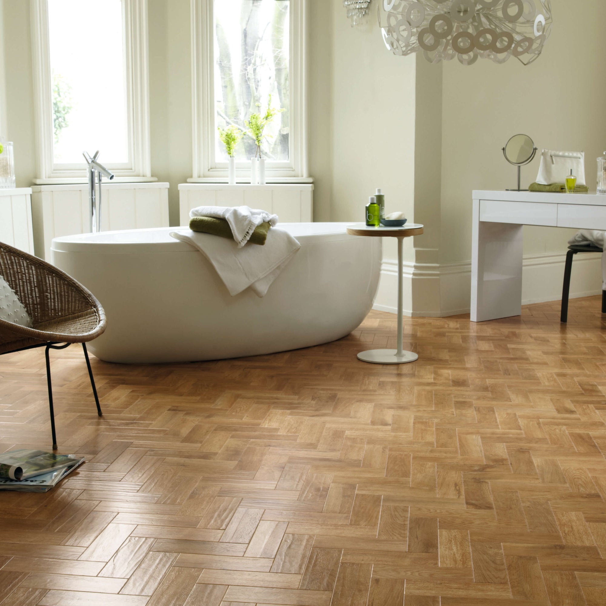 Karndean Art Select Spring Oak Gluedown Herringbone LVT AP01
