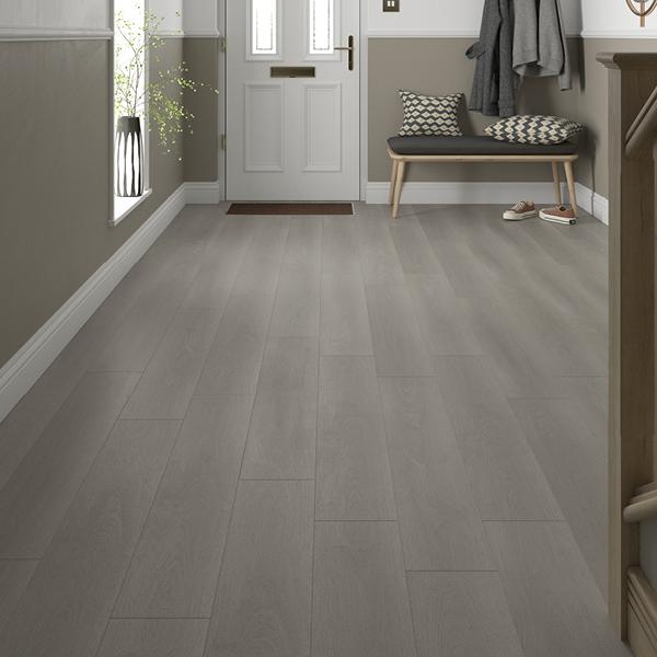 Flooring Supplies 8mm Stone Grey Oak Laminate LM-FP-7-306