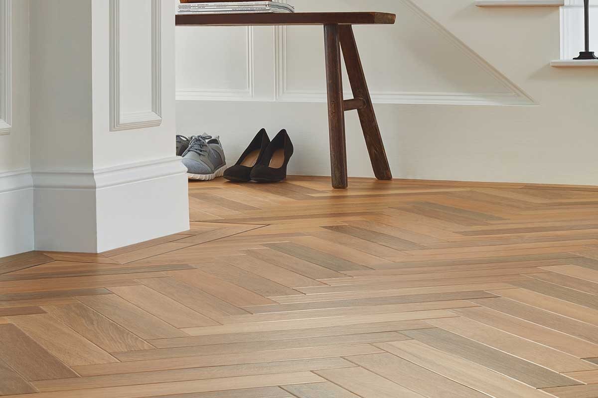 Karndean Art Select Prairie Oak Gluedown Herringbone LVT SM-RL20