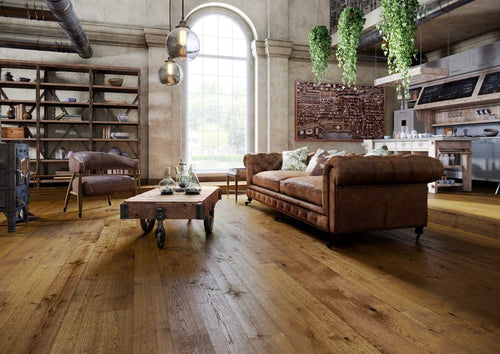 Natura 14mm x 155mm Oak Fair Isle Smoked Engineered Wood Matt Lacquer BC8-DBE1-L05-W5R-D14155-U