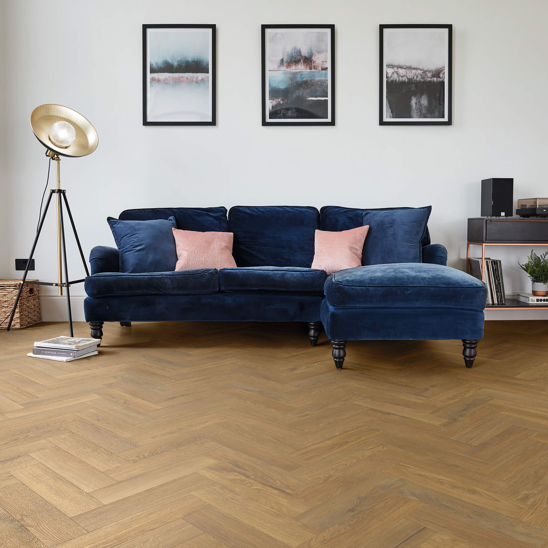 Karndean Van Gogh Glenmore Oak Gluedown Herringbone LVT SM-VGW8237
