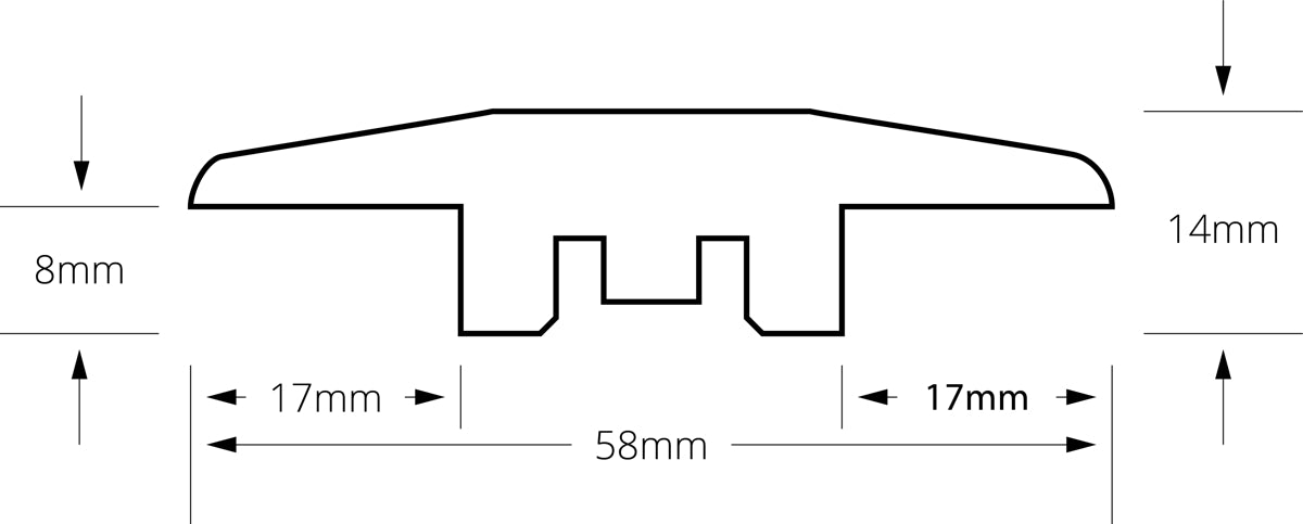 Kahrs 7039024EKCB Cocoa Bean Threshold Trim