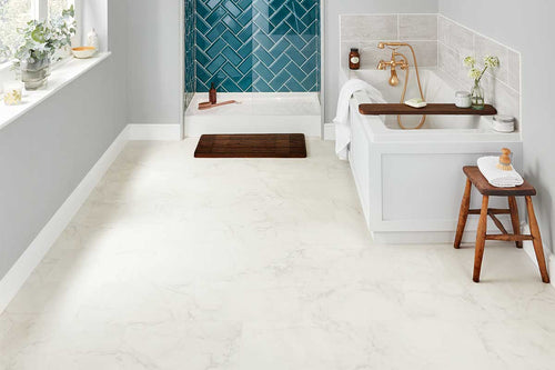Karndean Knight Tile Frosted Marble Gluedown Luxury Vinyl Tile ST26