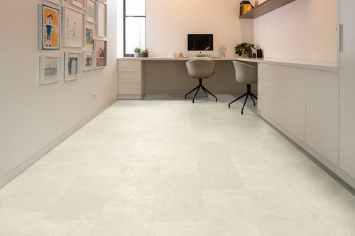 Karndean Knight Tile Ivory Riven Slate Gluedown Luxury Vinyl Tile ST18