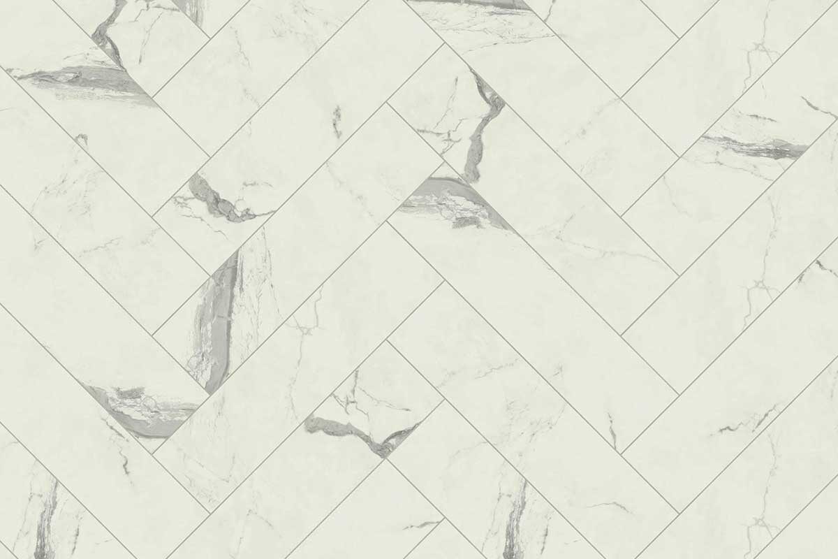 Karndean Van Gogh Palazzo Marble Gluedown Herringbone Luxury Vinyl Tile SM-VGT2413