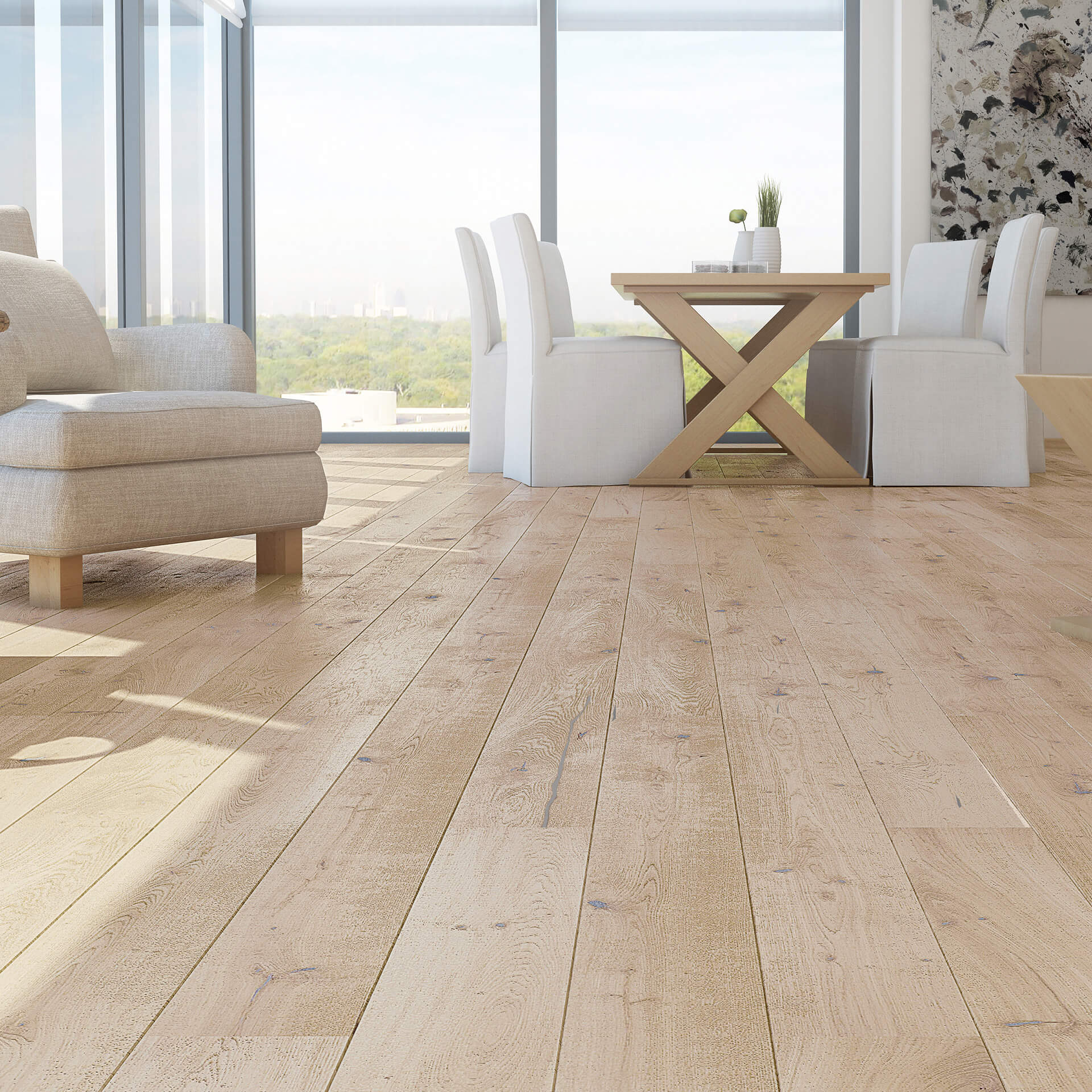 Natura 14mm x 207mm Senseo Oak White Engineered Wood Natural Oil BC1-DBE1-OX4-B2C-D14207-U