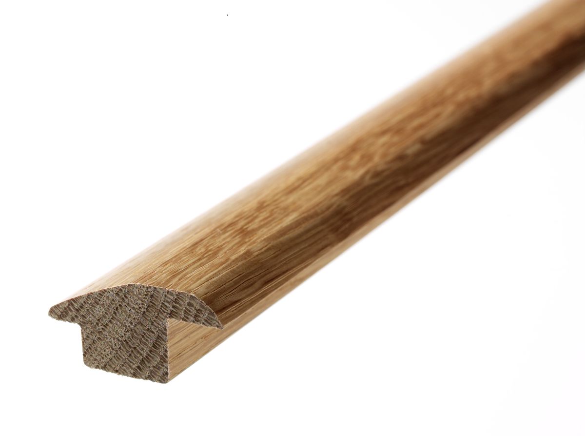 Natura Solid Oak Wood to Carpet and Tile Reducer Unfinished 0.9m SPWSR15O9U