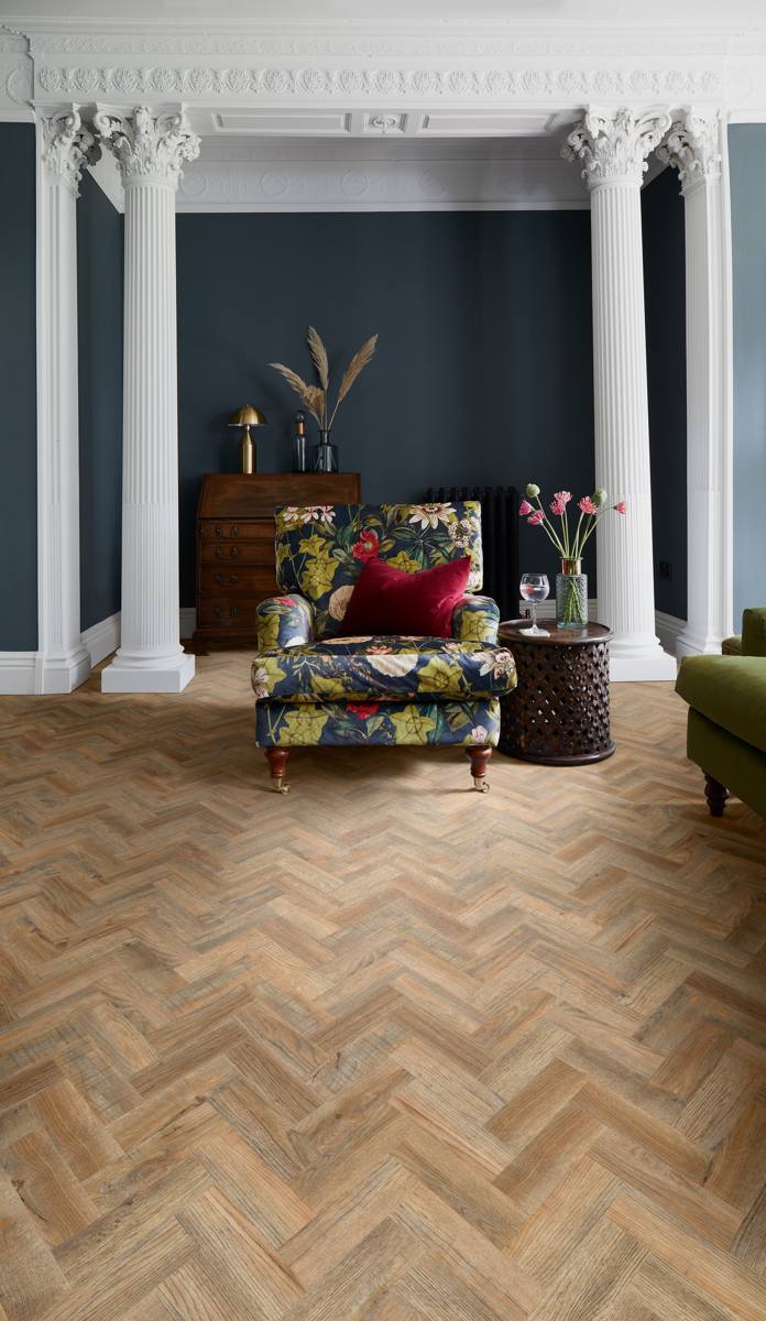 Polyflor Camaro Cambridge Gluedown Herringbone LVT 2251