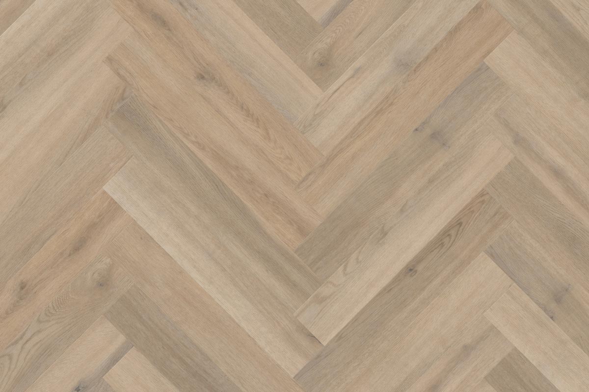 Polyflor Camaro Naked Blond Oak Gluedown Herringbone LVT LPQ2257