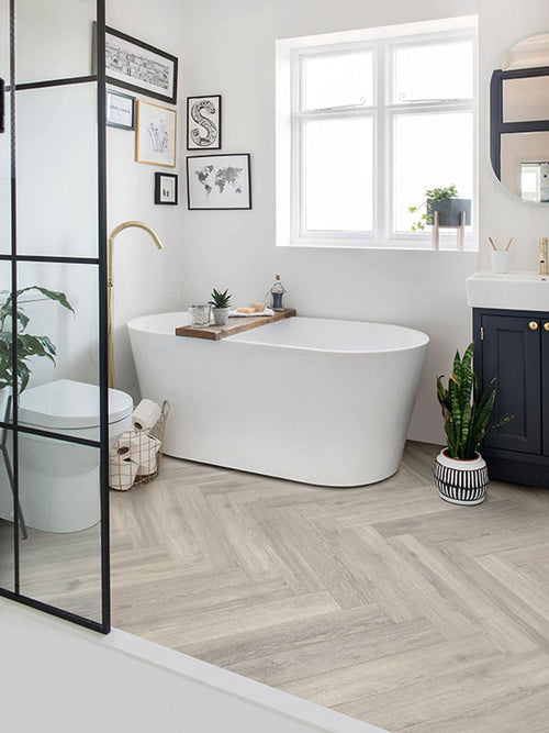 Polyflor Camaro RigidCore Polyflor Camaro Westchester Oak Herringbone LVT RPQ4141