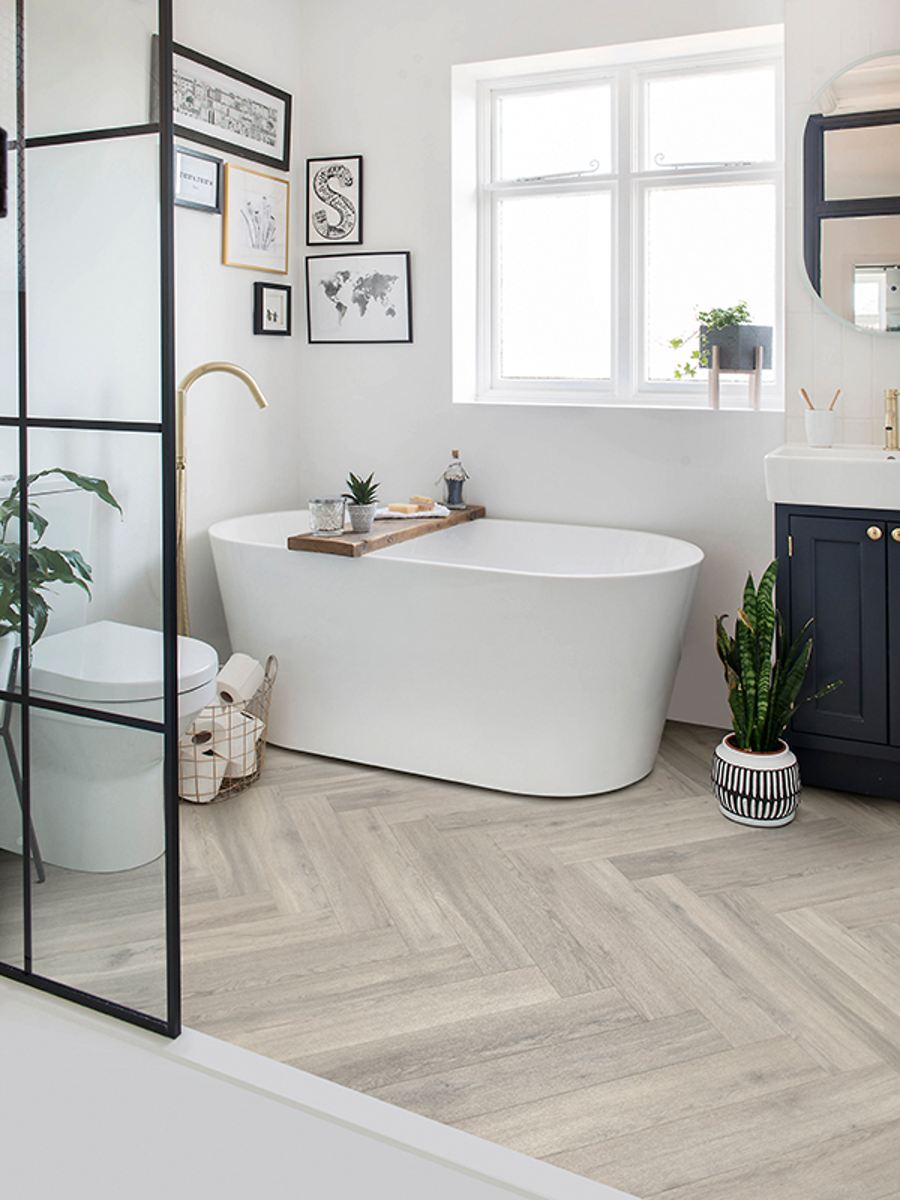 Polyflor Camaro Westchester Oak Herringbone RigidCore LVT RPQ4141