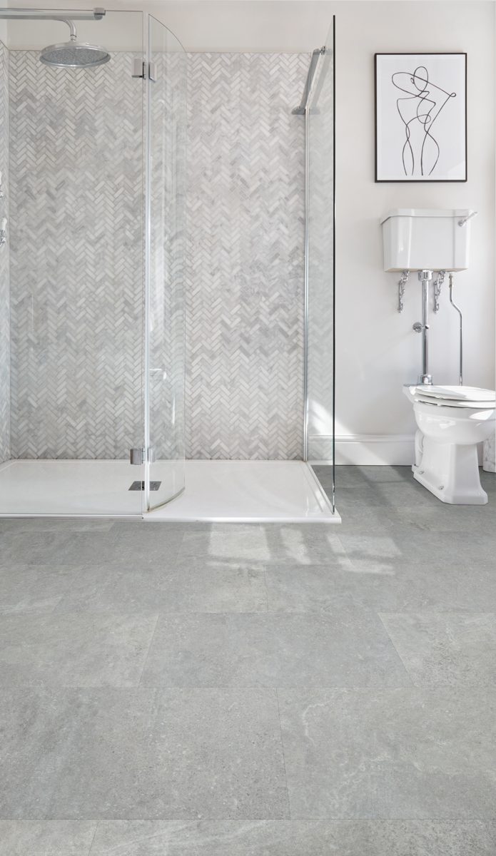 Polyflor Camaro Tribeca Cement Gluedown Luxury Vinyl Tile 2348