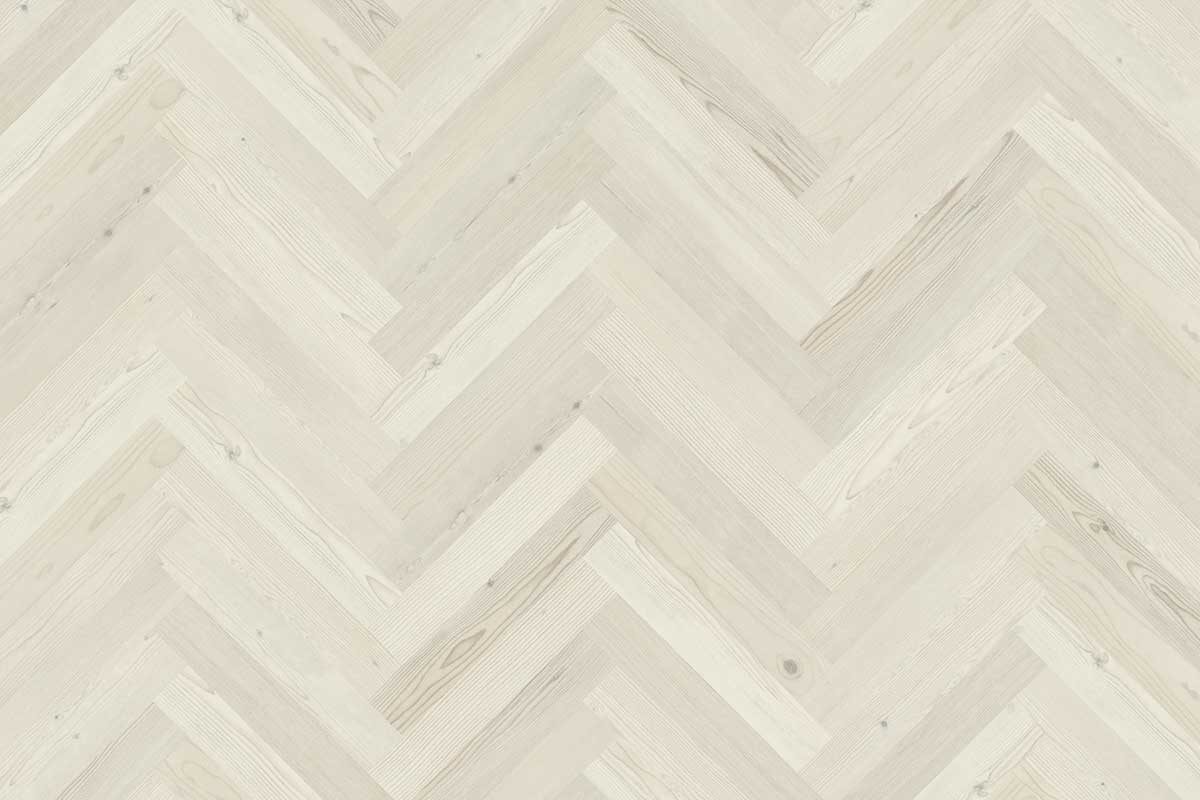 Karndean Knight Tile Washed Scandi Pine Gluedown Herringbone LVT SM-KP132