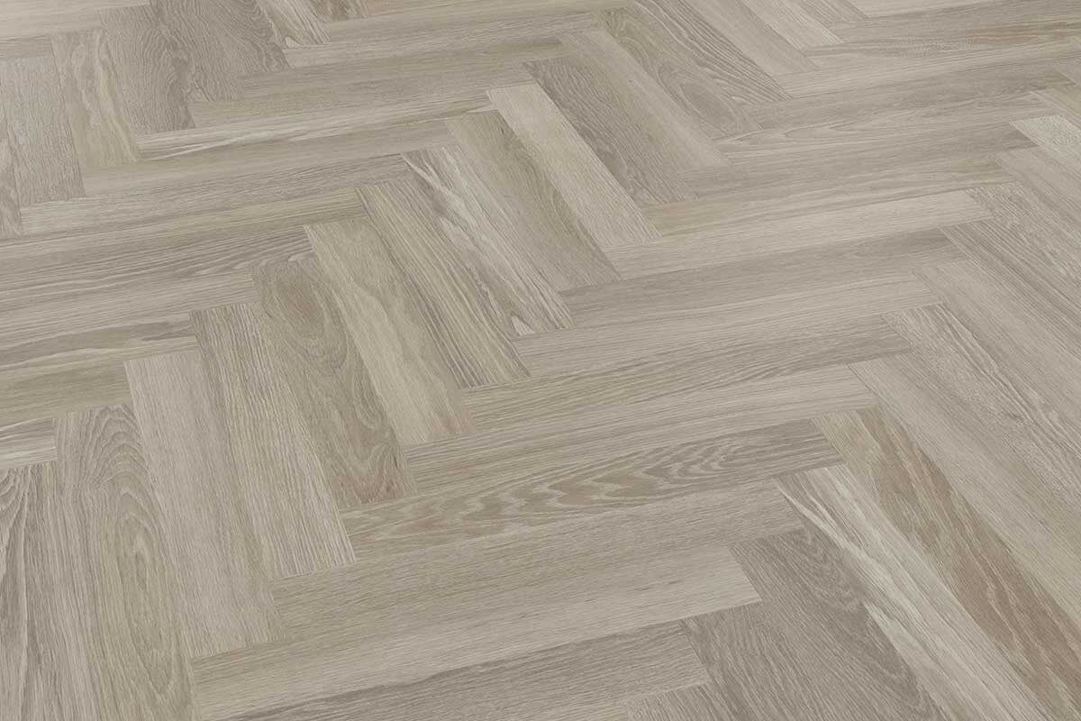 Karndean Knight Tile Grey Limed Oak Gluedown Herringbone SM-KP138