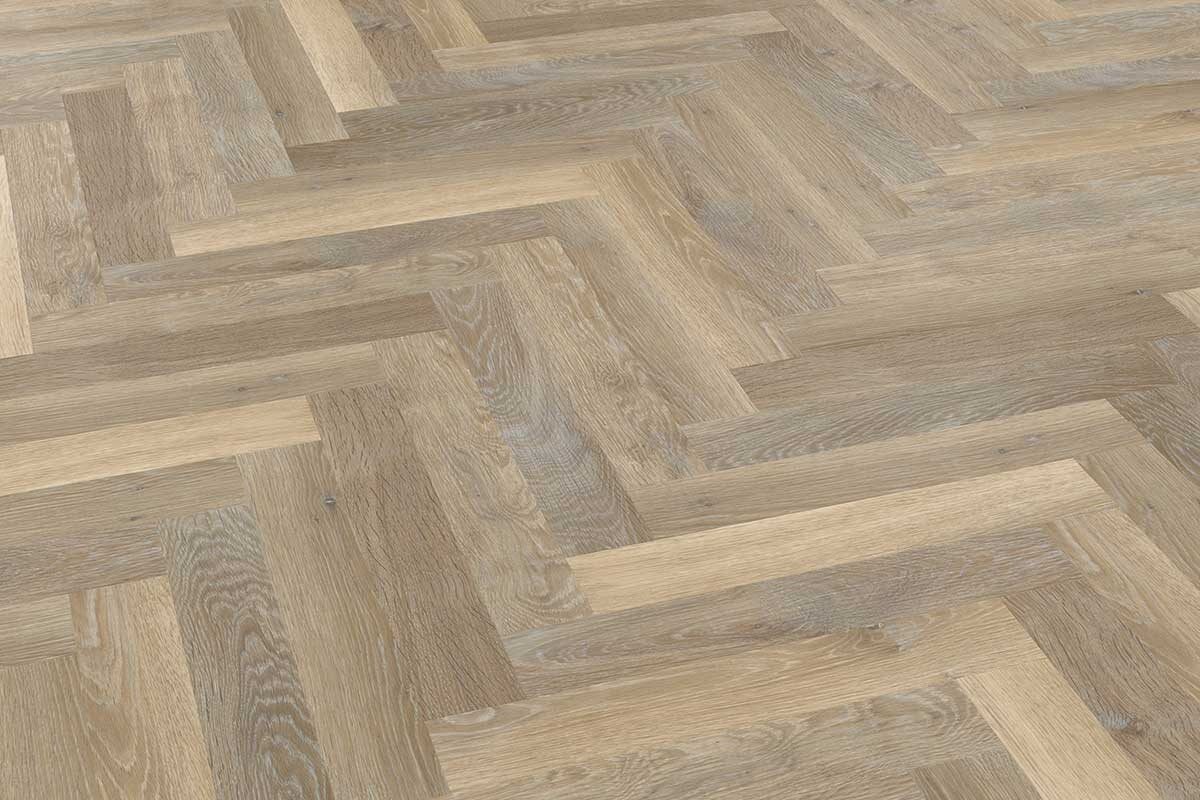 Karndean Knight Tile Lime Washed Oak Gluedown Herringbone SM-KP99